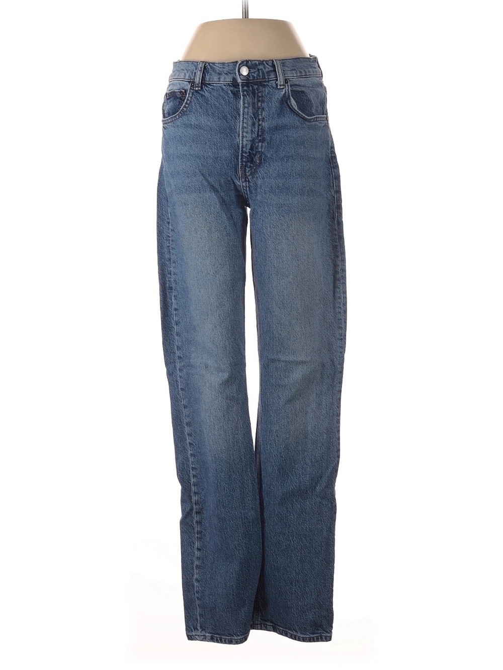 Reformation Mid-Blue Straight Leg Jeans